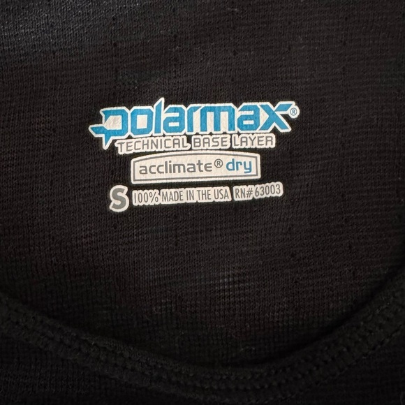 Polarmax Technical Base Layer Shirt Long Sleeve Black Ski Snowboard Gear Youth S - Picture 5 of 5